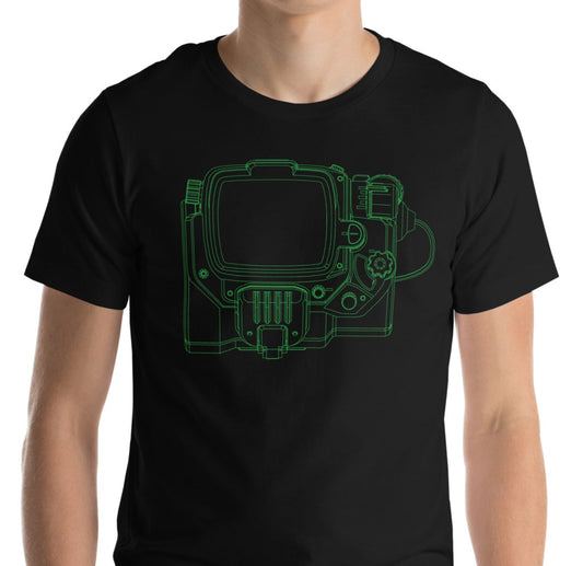 Neon Pipboy T-Shirt | Unisex, Black