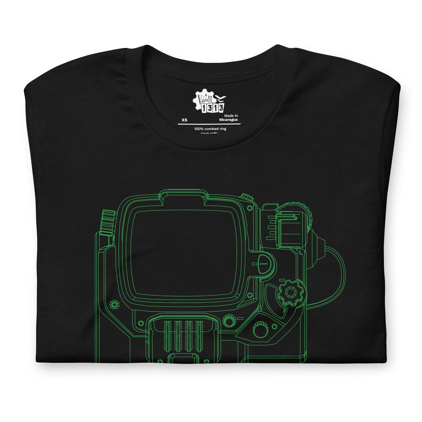 Neon Pipboy T-Shirt | Unisex, Black